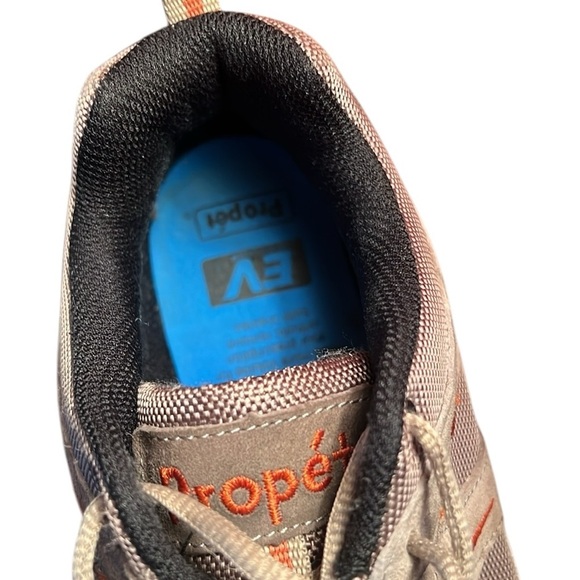 Propet Connelly Sneaker Shoe Brown Suede OrthoLite Orthotics Hiking Camp 10X(3E) - Picture 14 of 16